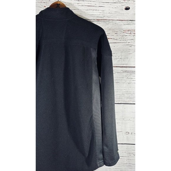 Reebok Pittsburgh Penguins Fleece Jacket Sz XL Black Quarter Zip Hockey Pens - Picture 10 of 12